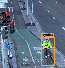 cyclists detected